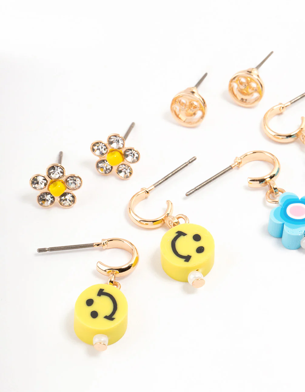 Gold Novelty Earrings 6-Pack - Image 2