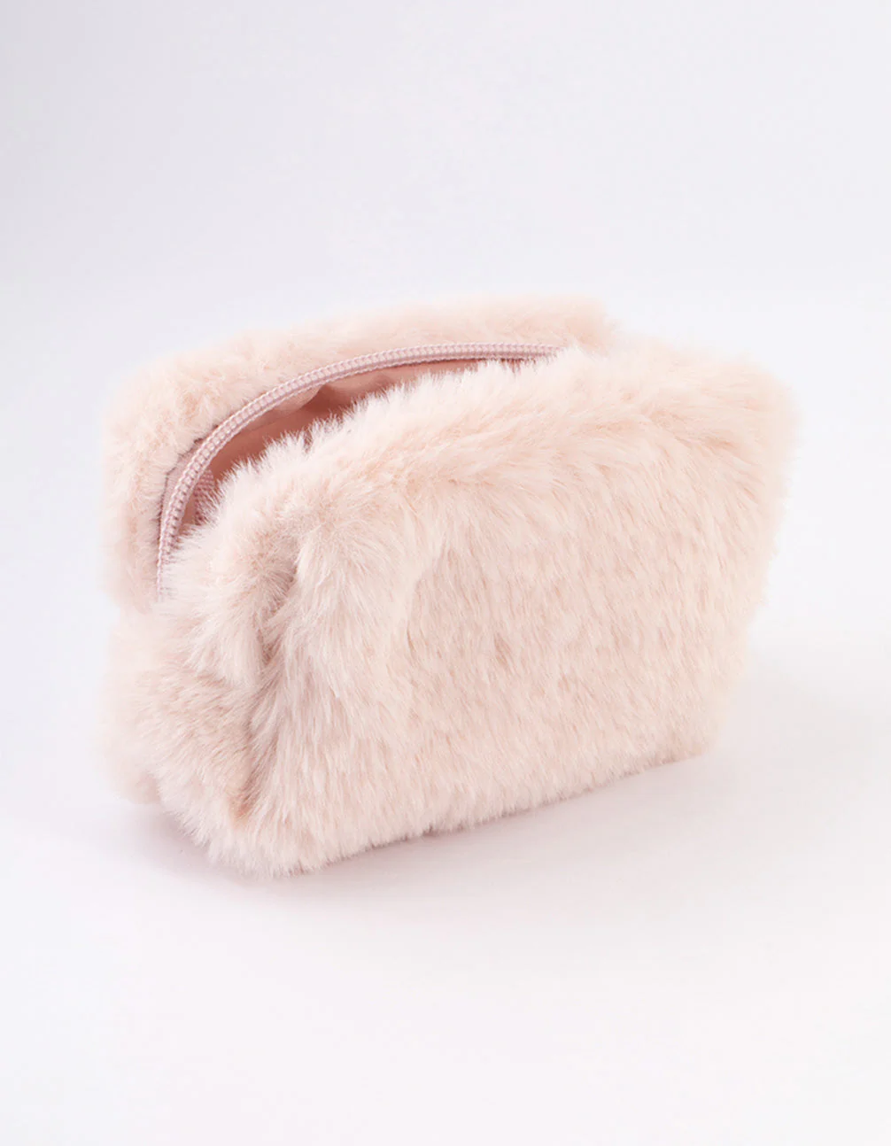 Gold Pink Fluffy Key Ring & Pouch - Image 3
