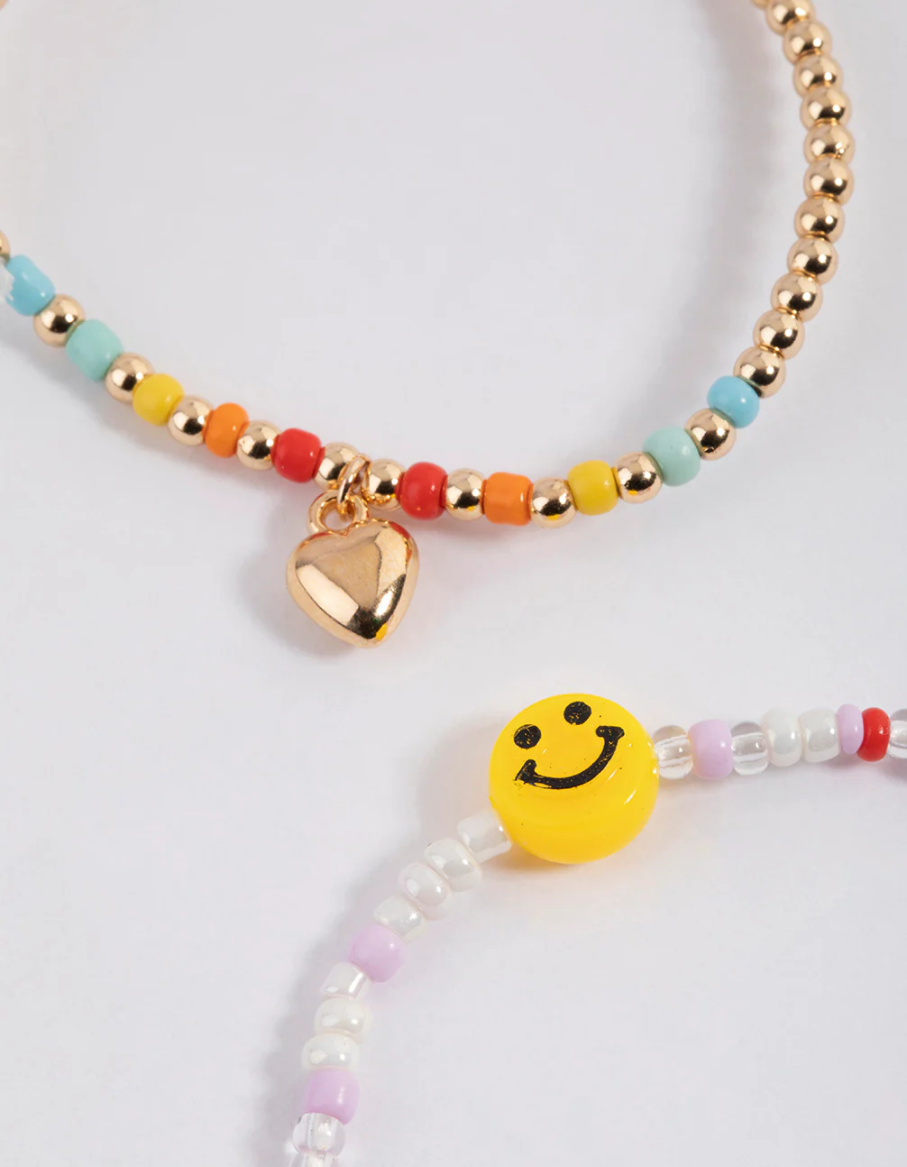 Gold Rainbow Smiley Bracelet Pack - Image 2