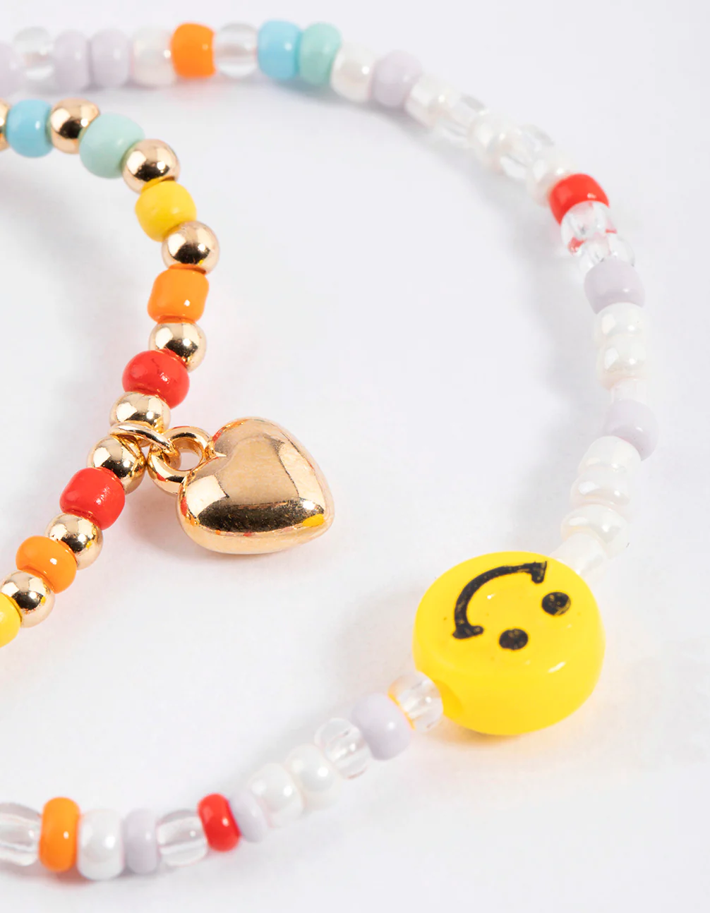 Gold Rainbow Smiley Bracelet Pack - Image 3