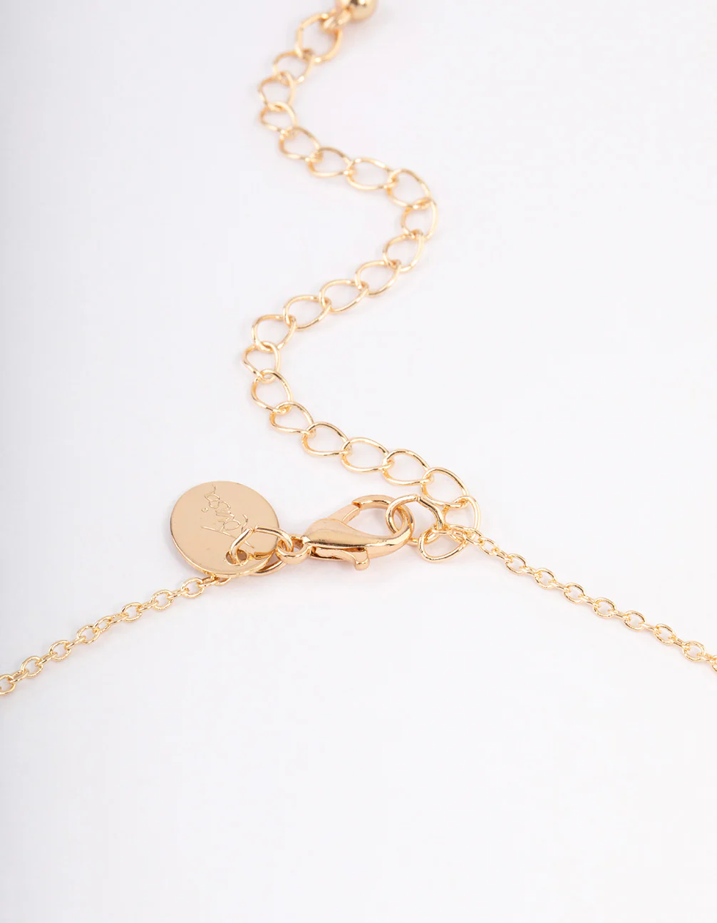 Gold Rainbow Crystal Necklace - Image 3