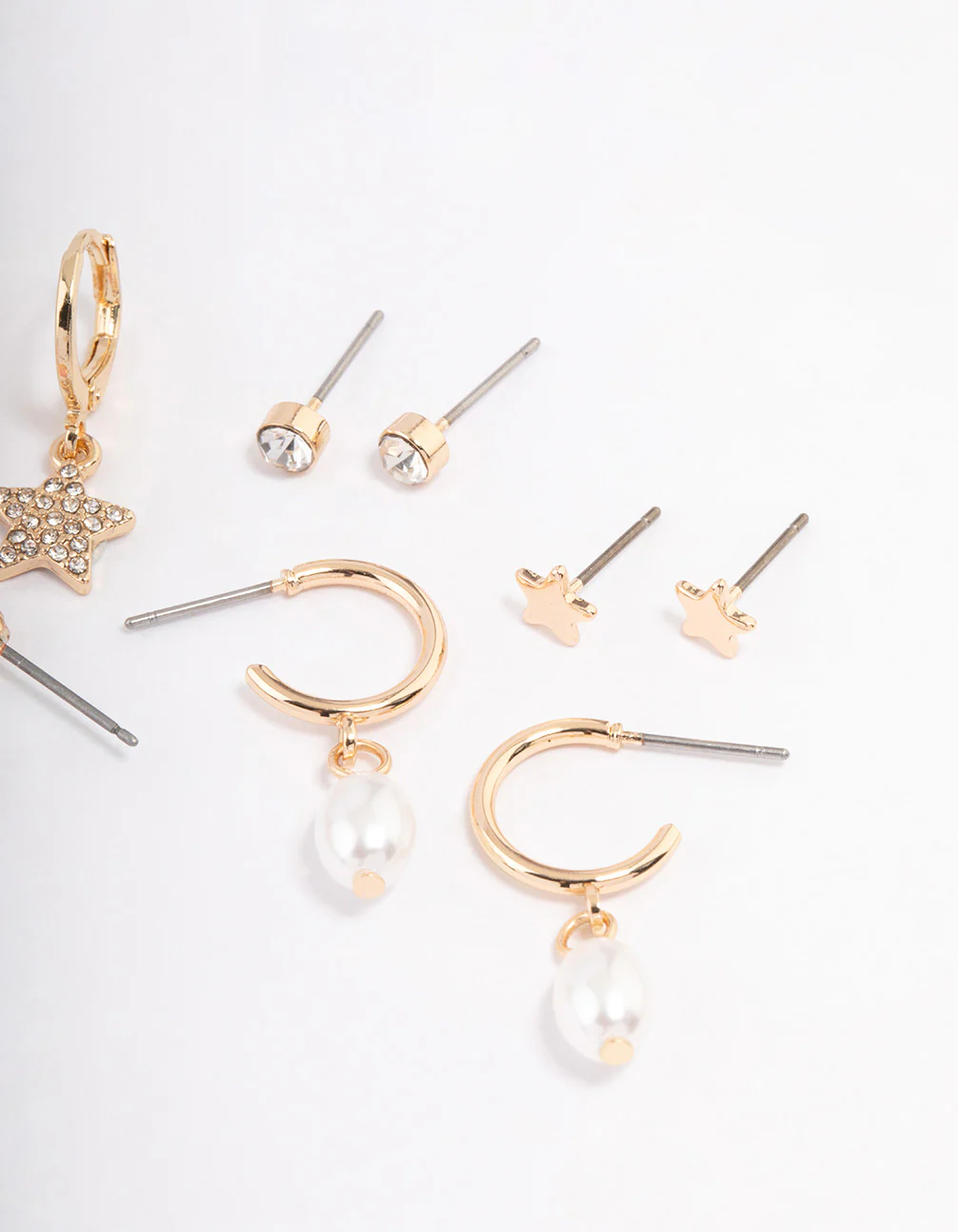 Gold Star & Heart Core Earrings 6-Pack - Image 3