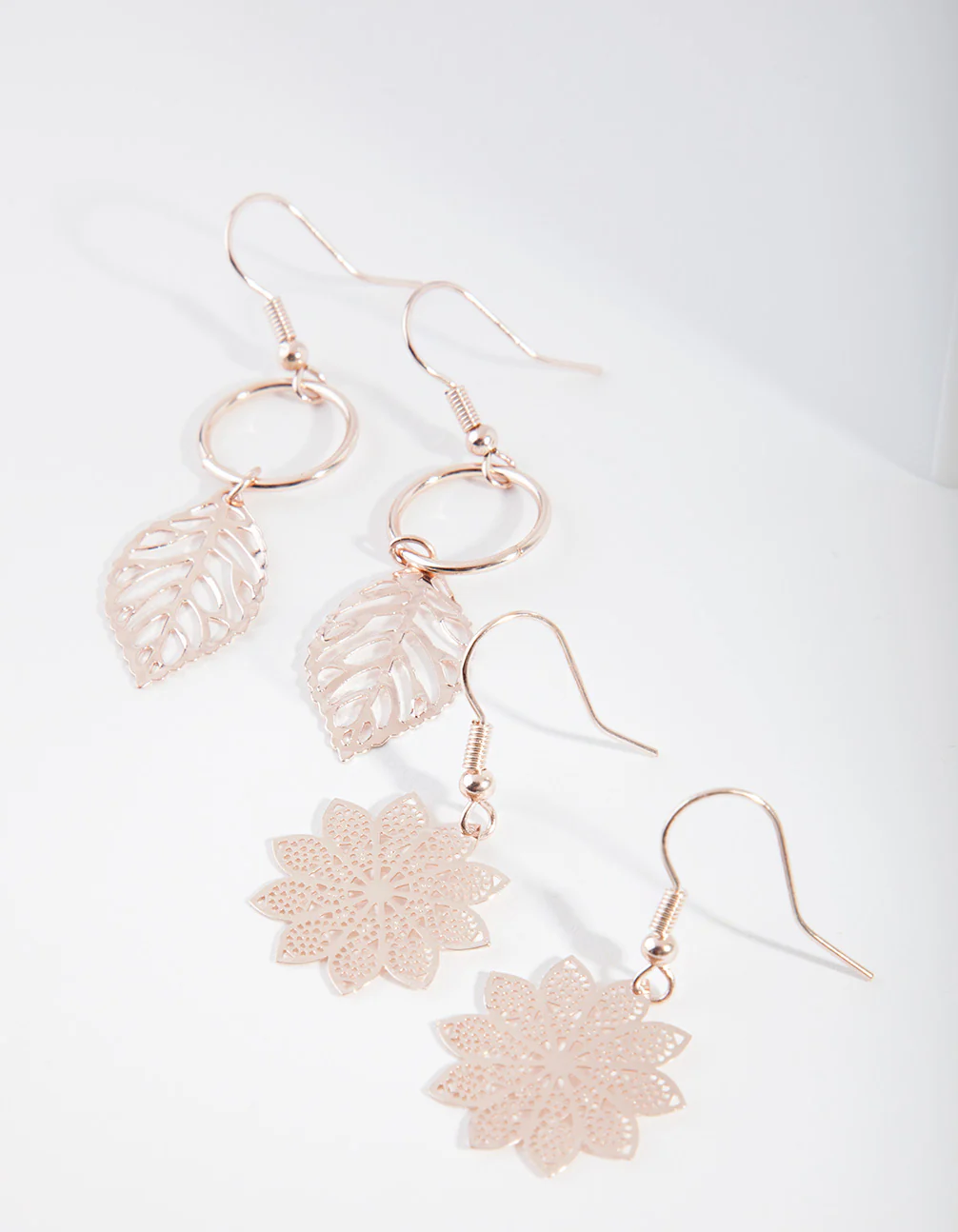 Rose Gold Filigree Earring Pack - Image 2