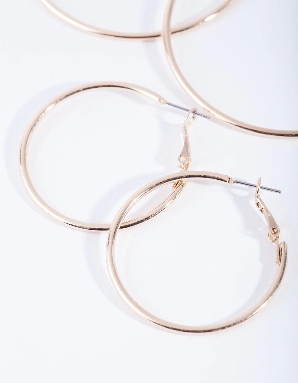 Gold Double Size Hoop Earring Pack - Image 3