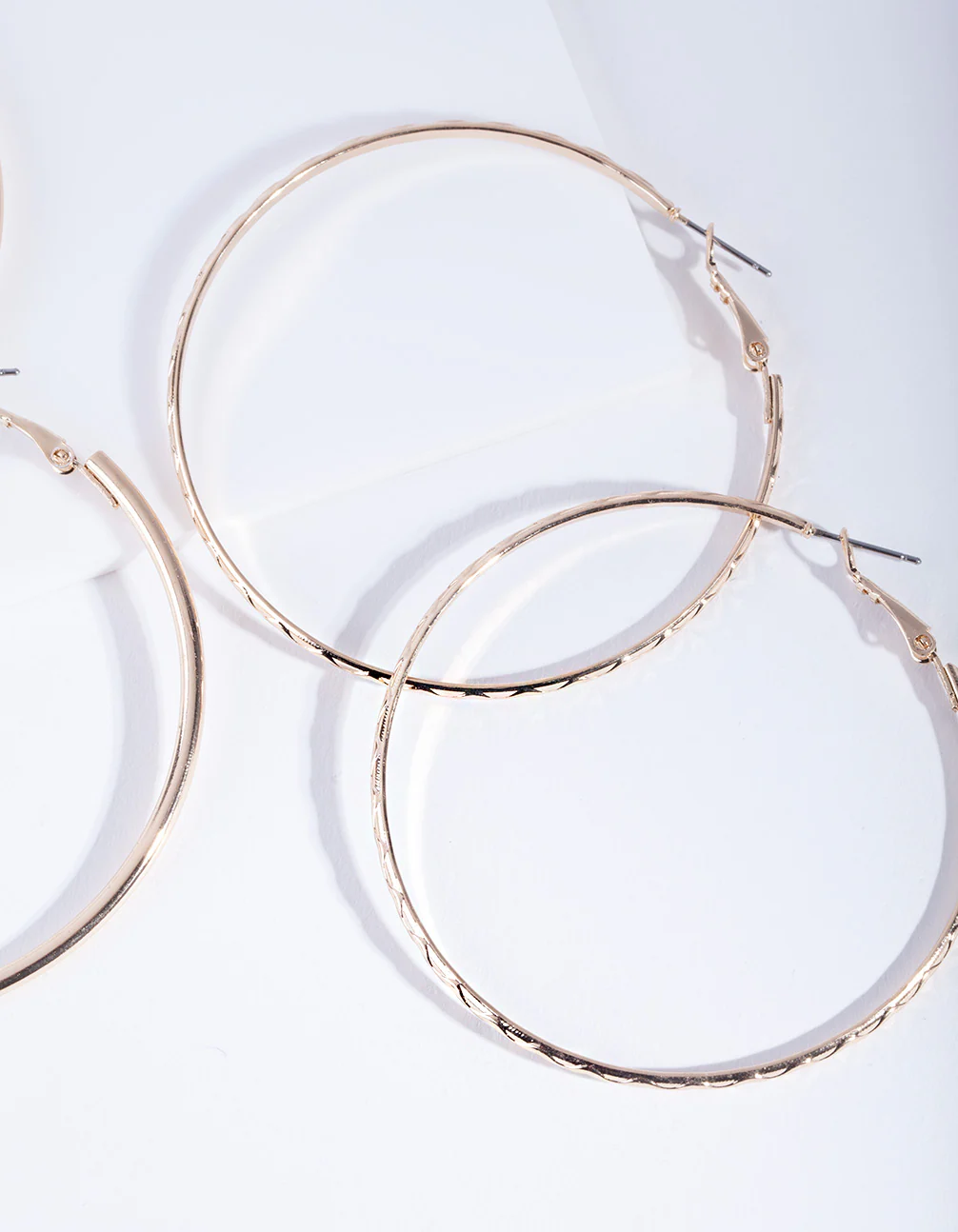 Gold 6 cm Hoop Earring Pack - Image 2