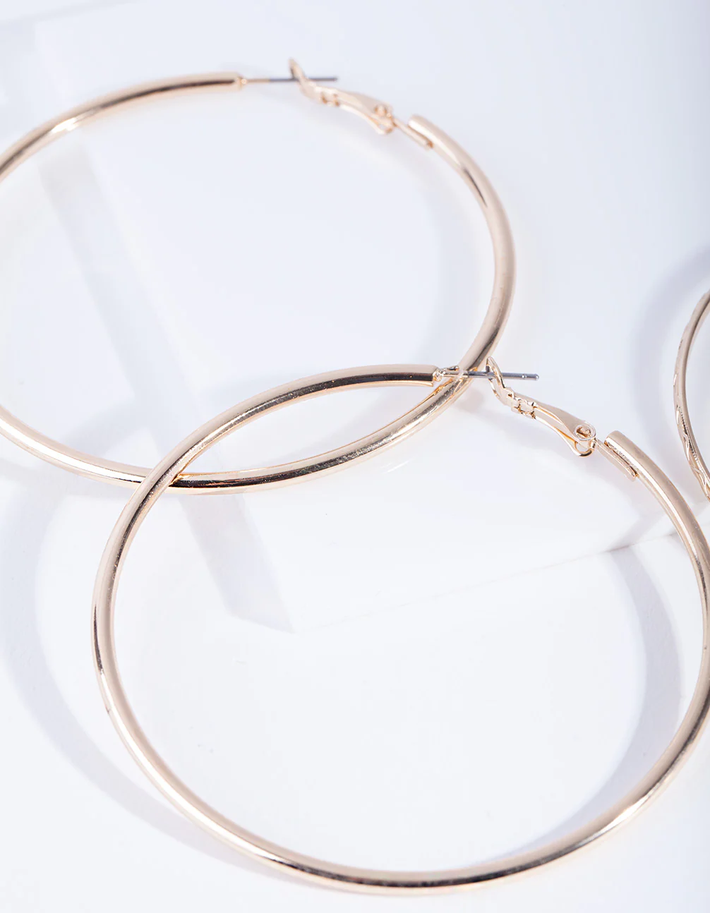 Gold 6 cm Hoop Earring Pack - Image 3