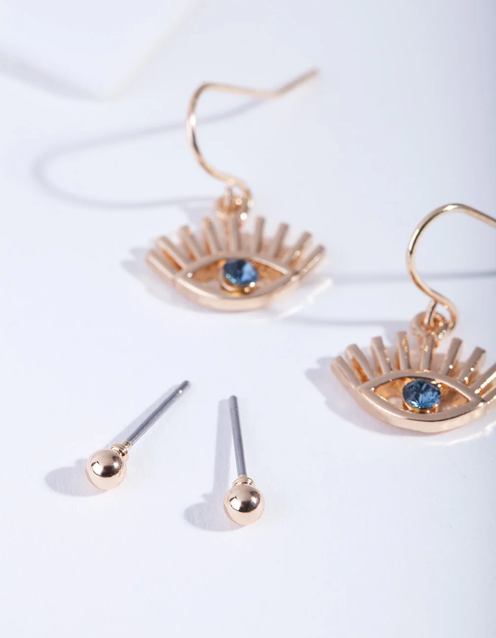 Gold Evil Eye Earring Pack - Image 3