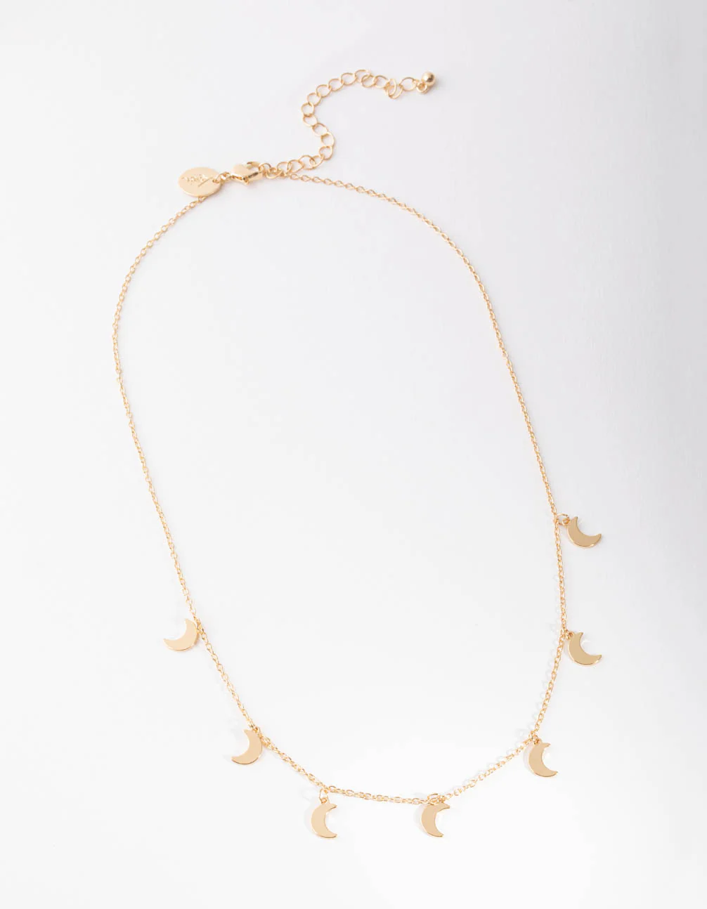 Gold Multi Moon Station Necklace - Image 2
