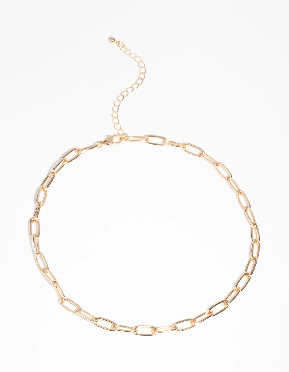 Gold Wide Chain Necklace - Image 2