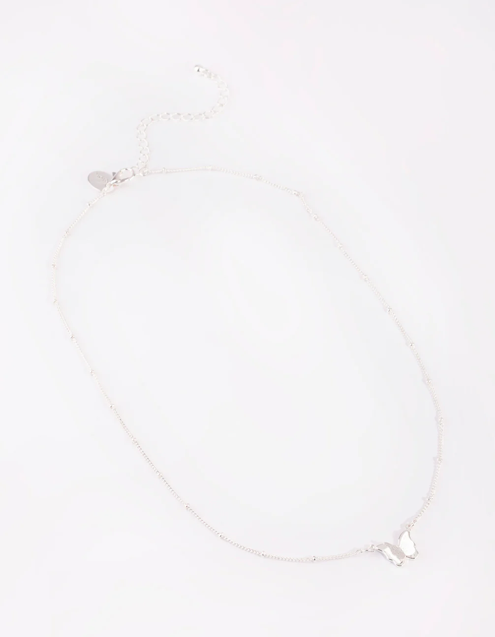 Silver Butterfly Necklace - Image 2