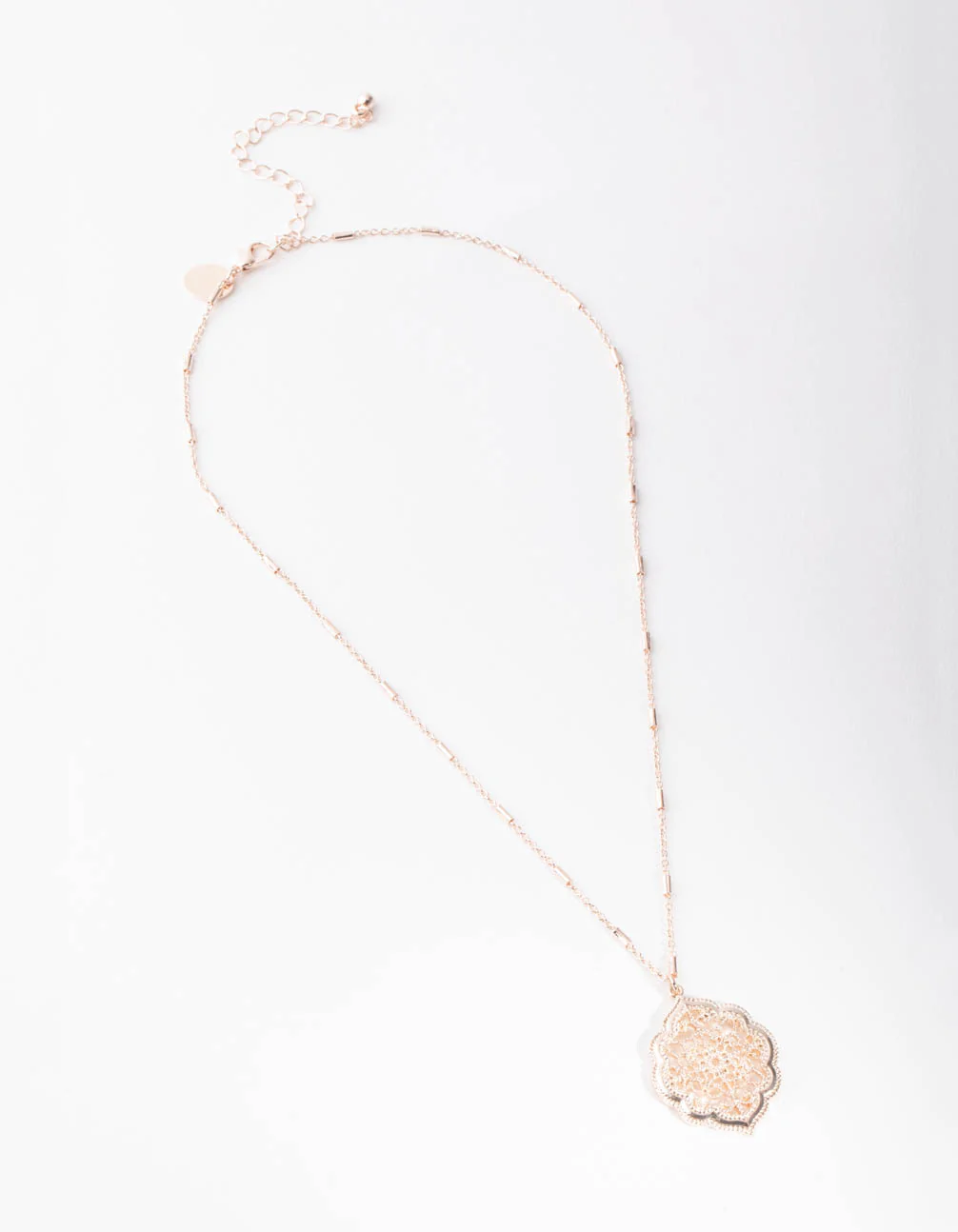 Rose Gold Ornate Necklace - Image 2