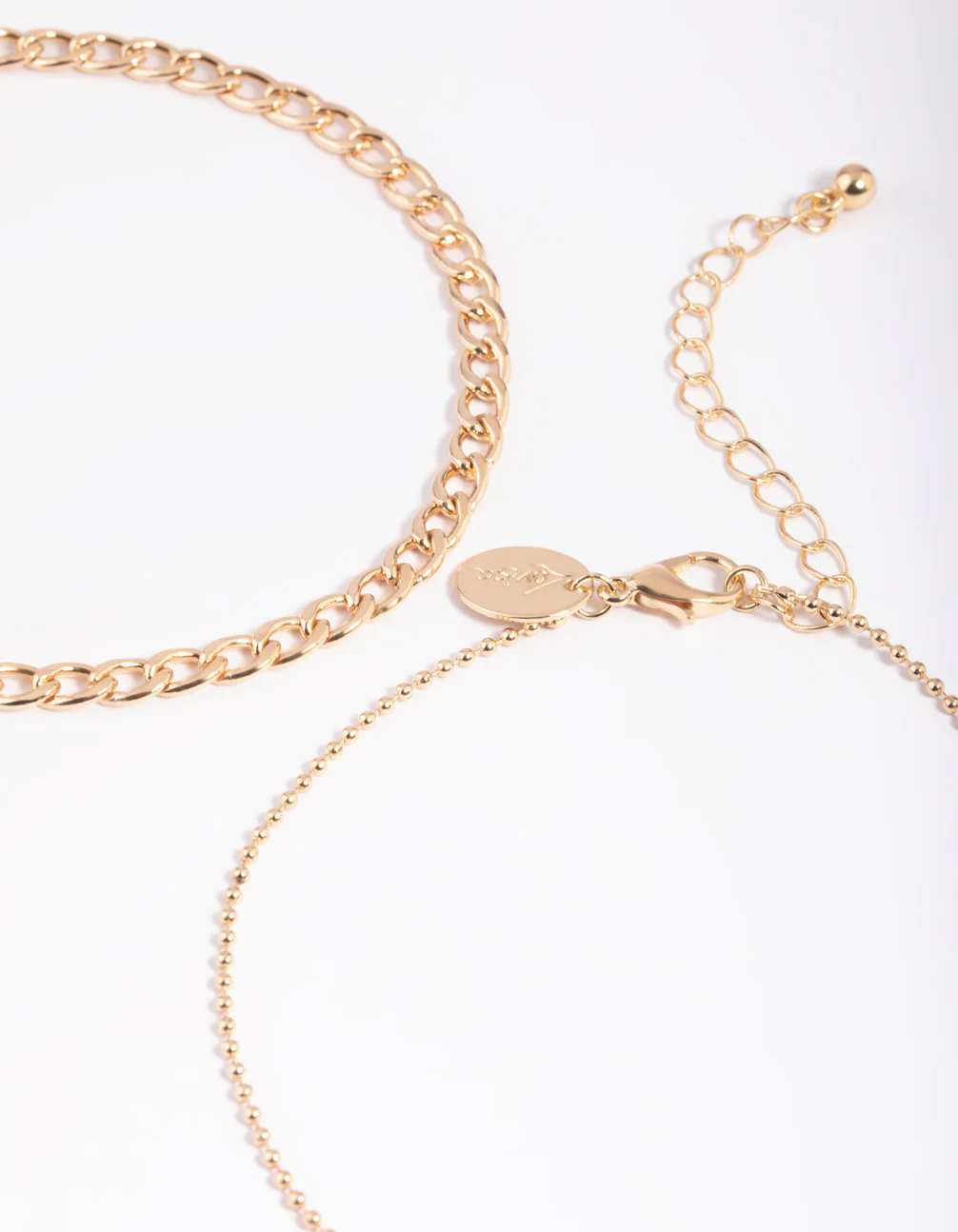 Gold Ball Chain Anklet Set - Image 2
