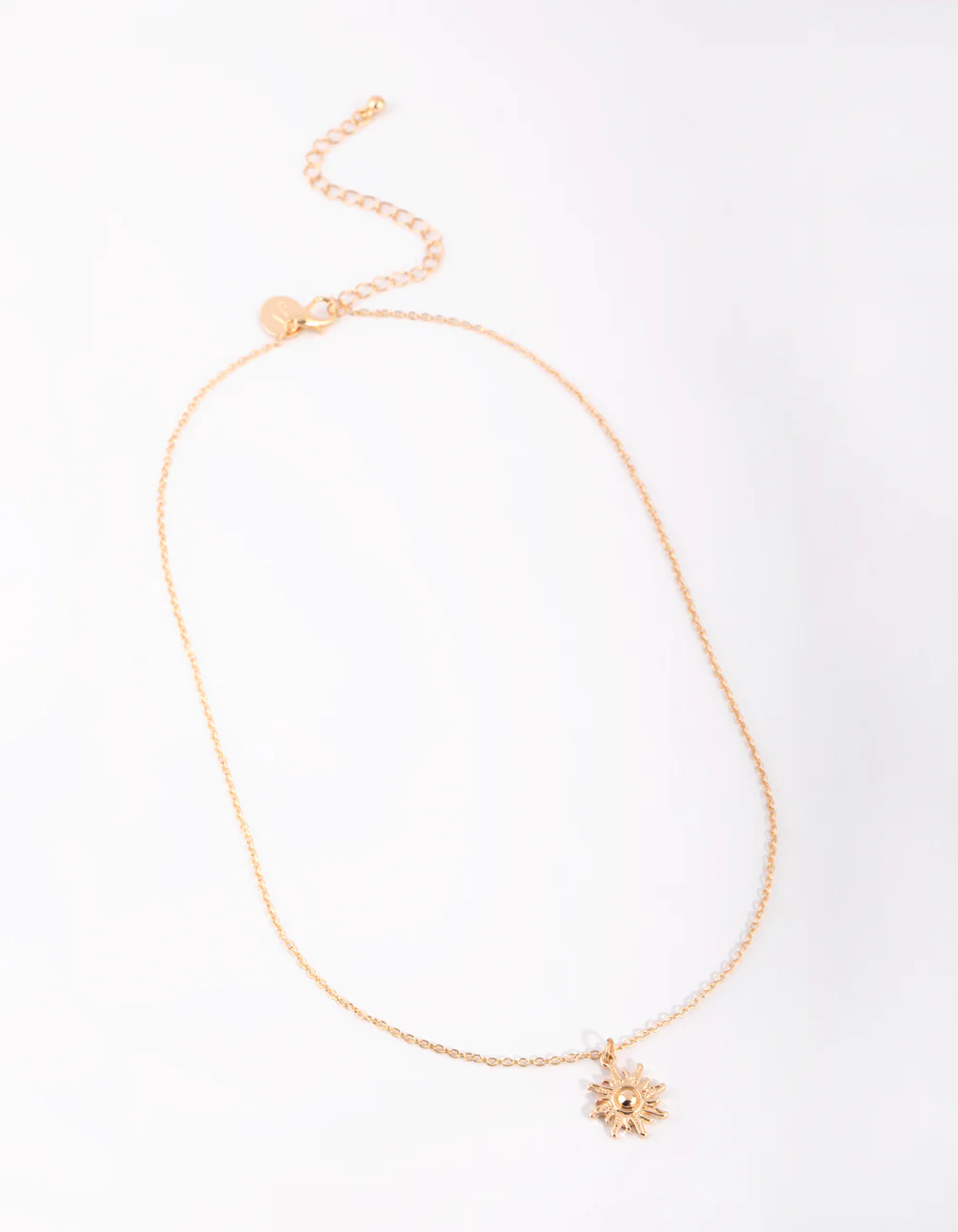 Gold Sun Pendant Necklace - Image 2