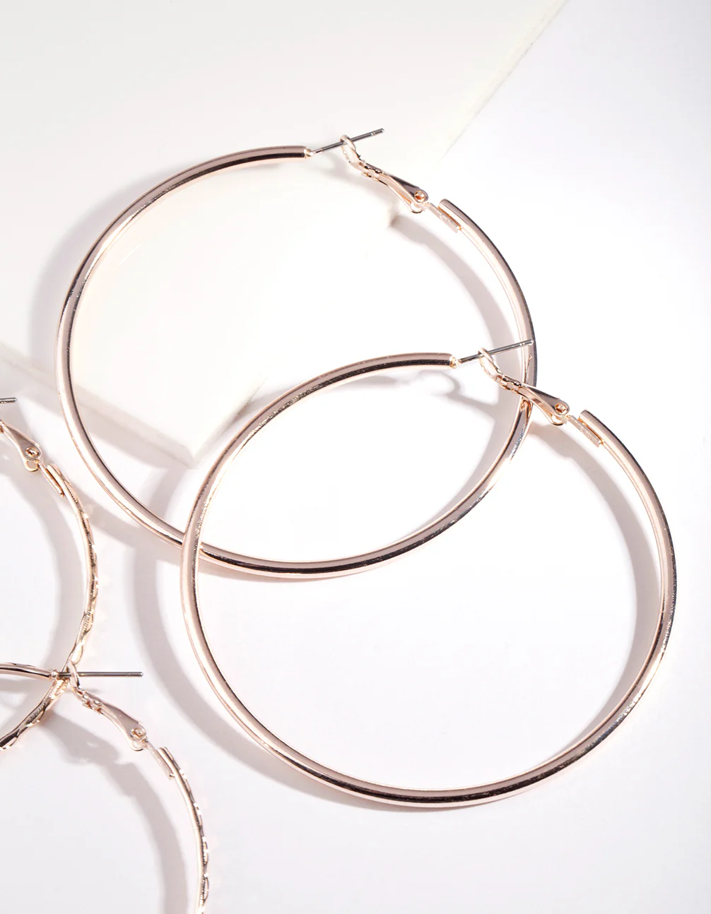 Rose Gold 60MM Hoop Earring Pack - Image 2