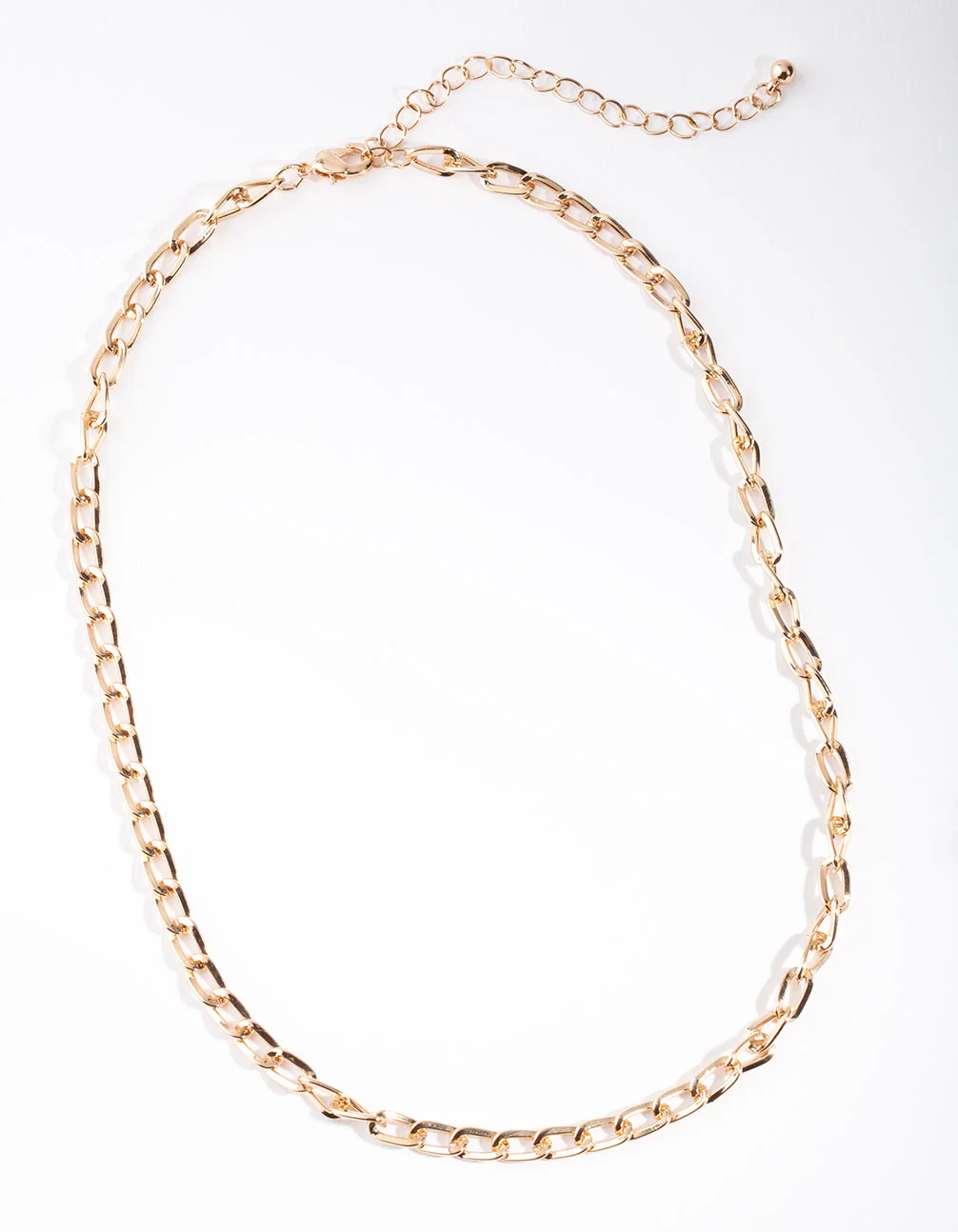 Gold Medium Link Necklace - Image 2