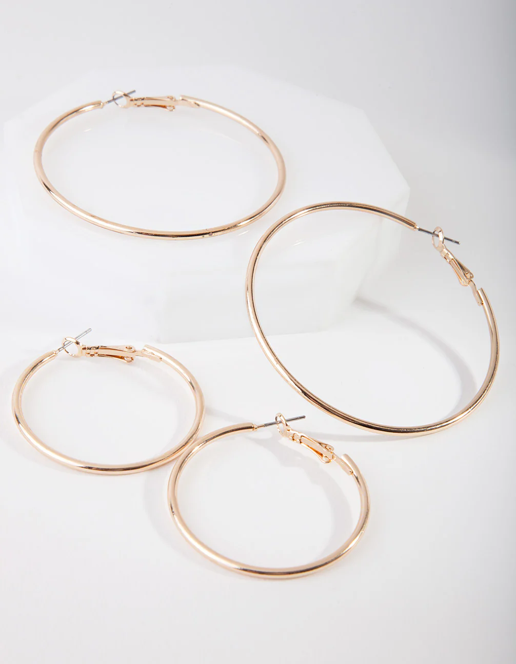 Gold Mixed Hoop Earring Pack - Image 2