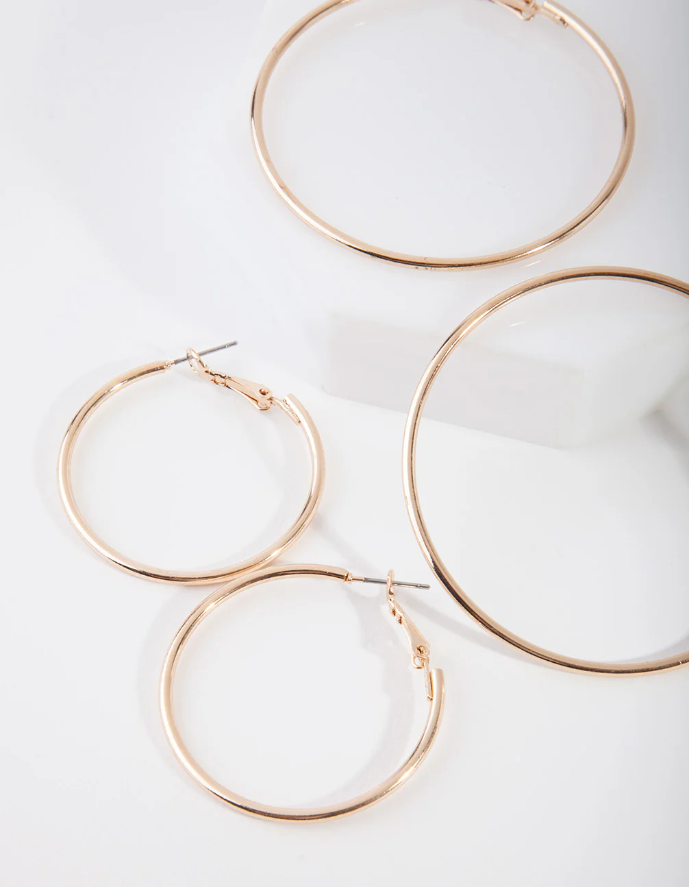 Gold Mixed Hoop Earring Pack - Image 3