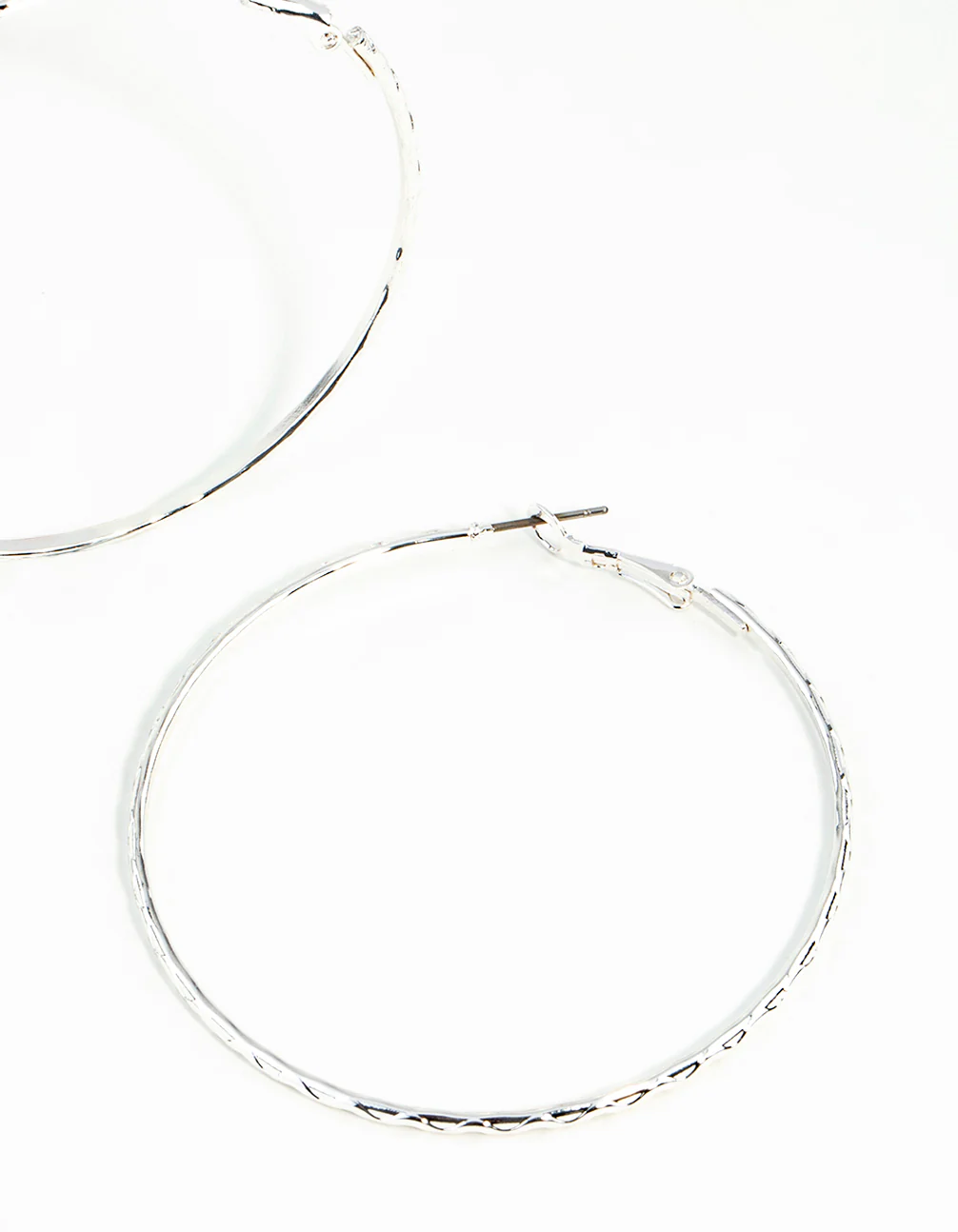 Silver 60MM Hoop Earring Pack - Image 3