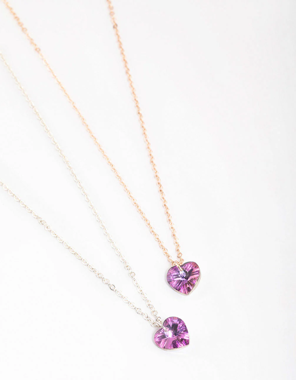 Mixed Metal Basic Heart Necklace Pack - Image 2