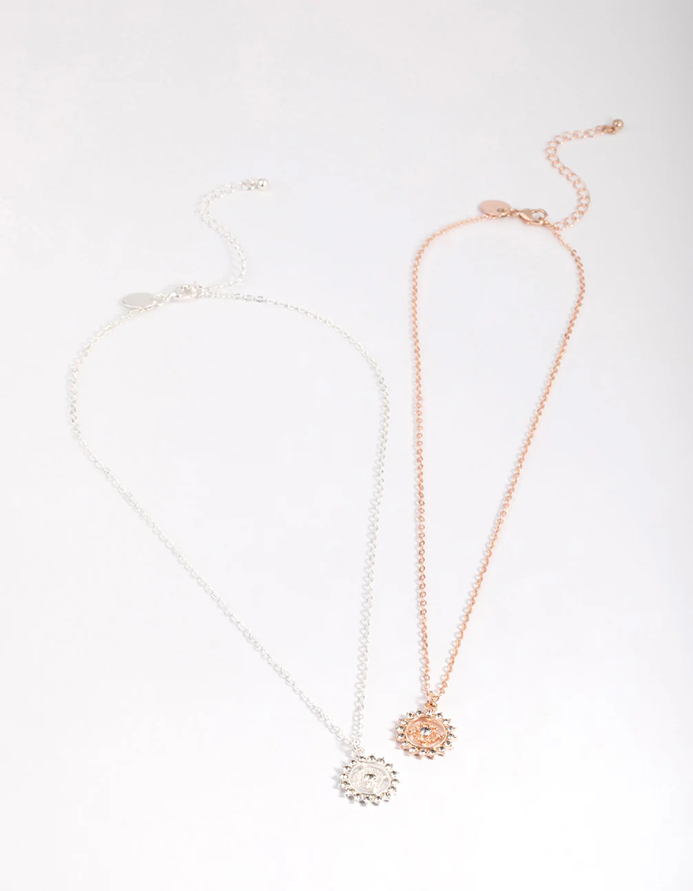 Mixed Metal Sun Compass Necklace Pack - Image 3