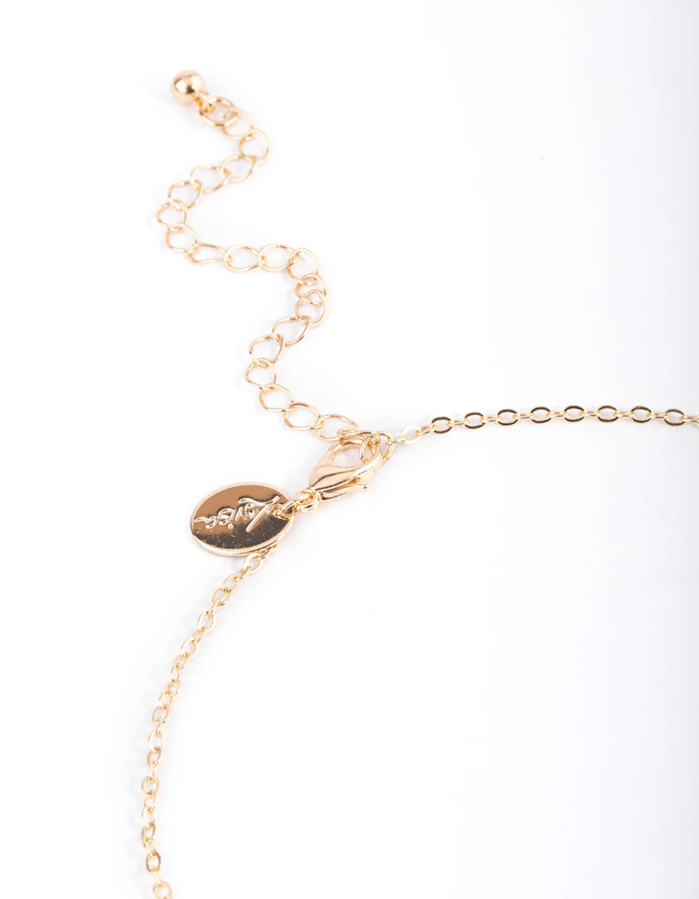 Gold Asymmetrical Butterfly Necklace - Image 3
