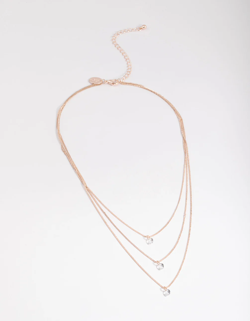 Gold Classic Diamante Layered Chain - Image 3