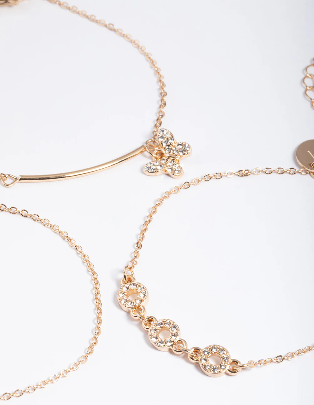 Gold Circle & Butterfly Bracelet Pack - Image 3