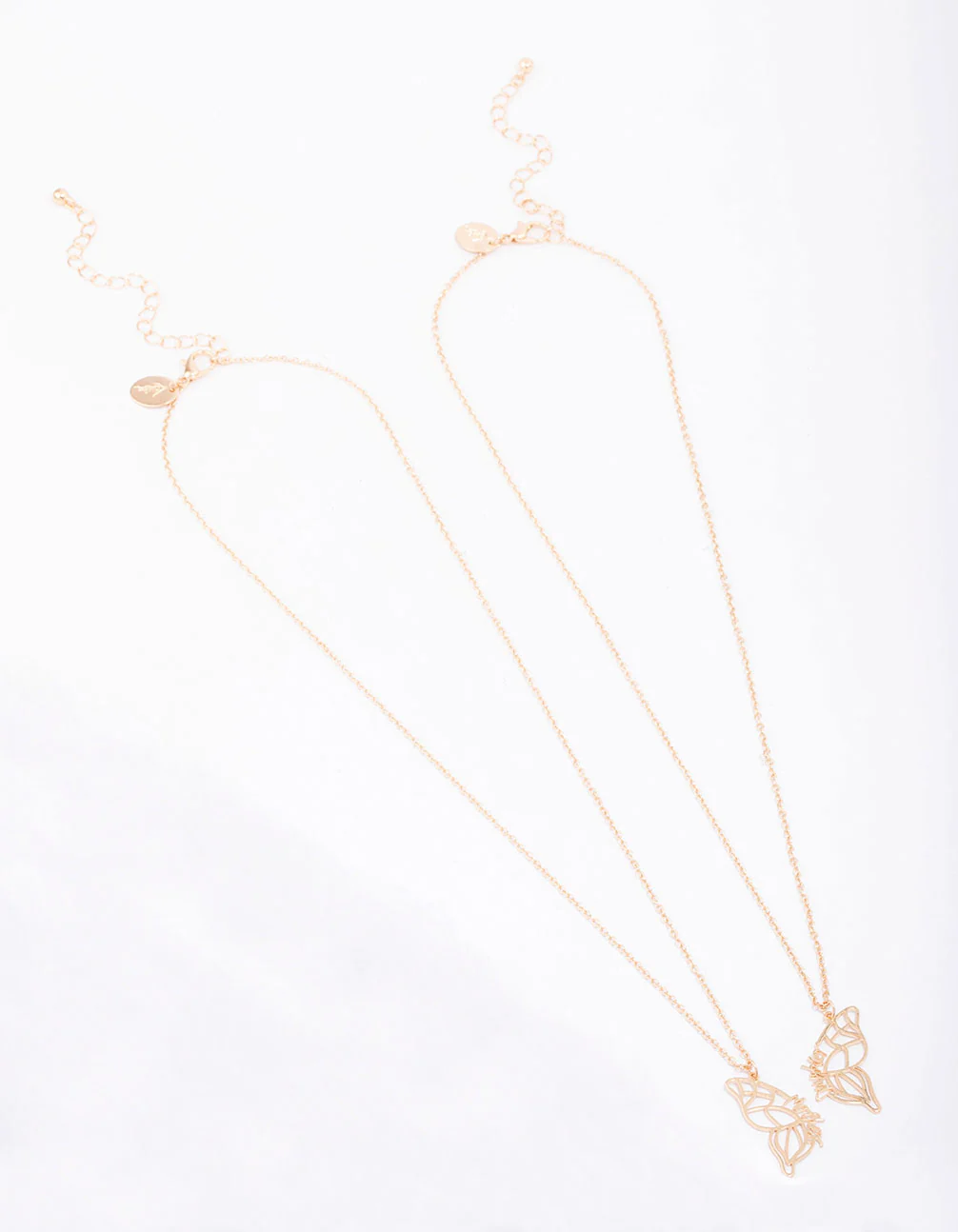 Gold Mum & Daughter Butterfly Necklace Pack - Image 3