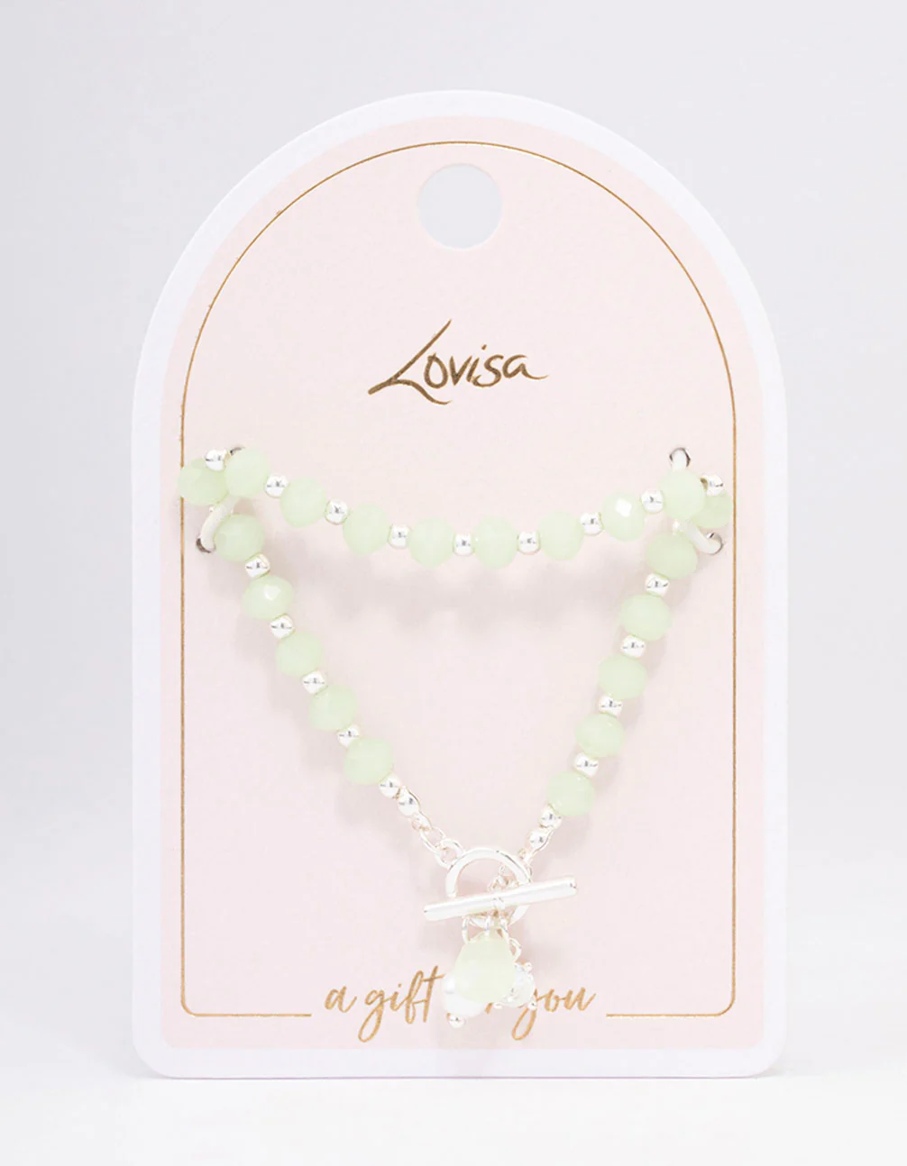 Gold Pearl & Diamante Beaded Bracelet - Image 2