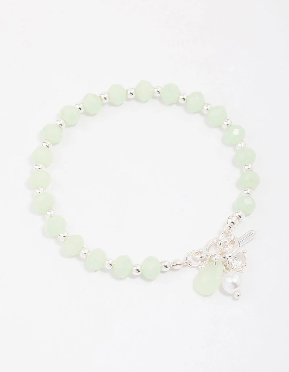 Gold Pearl & Diamante Beaded Bracelet - Image 3