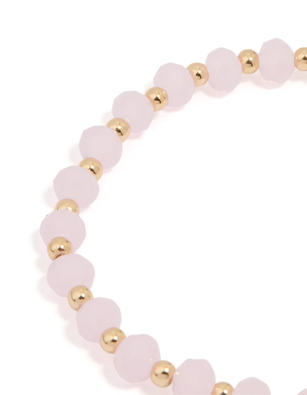 Gold Pearl & Diamante Beaded Bracelet - Image 3