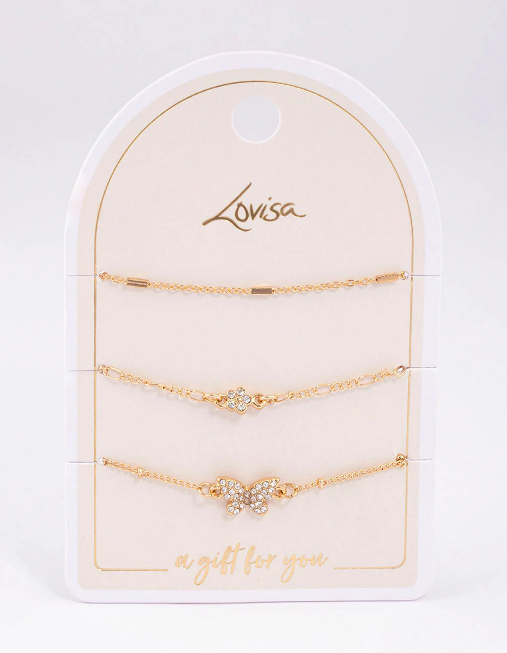 Gold Pretty Butterfly Bracelet Pack - Image 2
