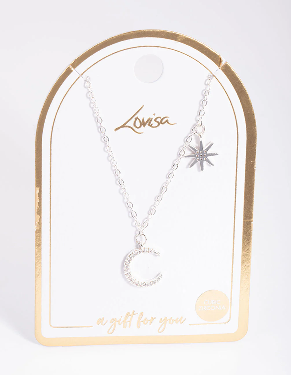 Silver Asymmetrical Celestial Necklace - Image 2