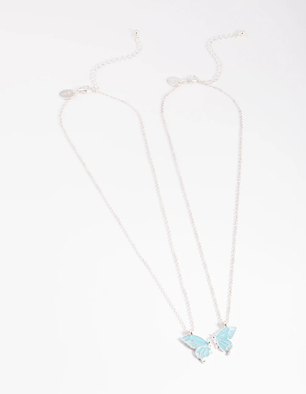 Silver Best Friend Butterfly Necklace Pack - Image 3