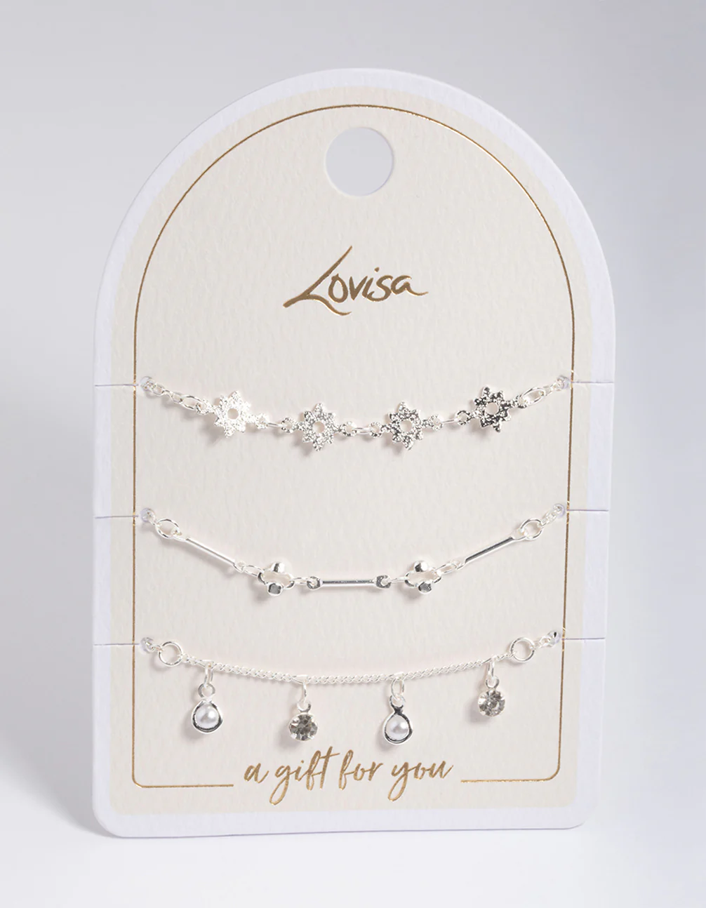 Silver Star & Pearl Droplet Charm Bracelet Pack - Image 2