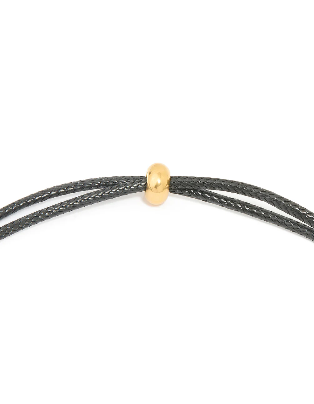Waterproof Gold Plated Stainless Large Bubble Letter E Cord Necklace - Image 5