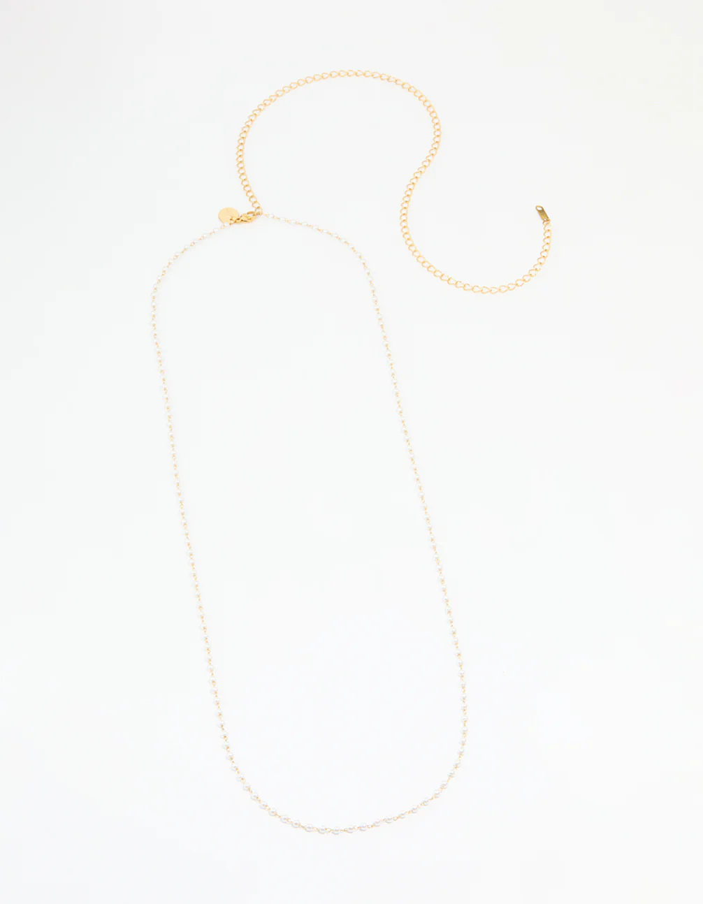 Waterproof Gold Plated Stainless Steel Pearl Waist Chain - Image 2