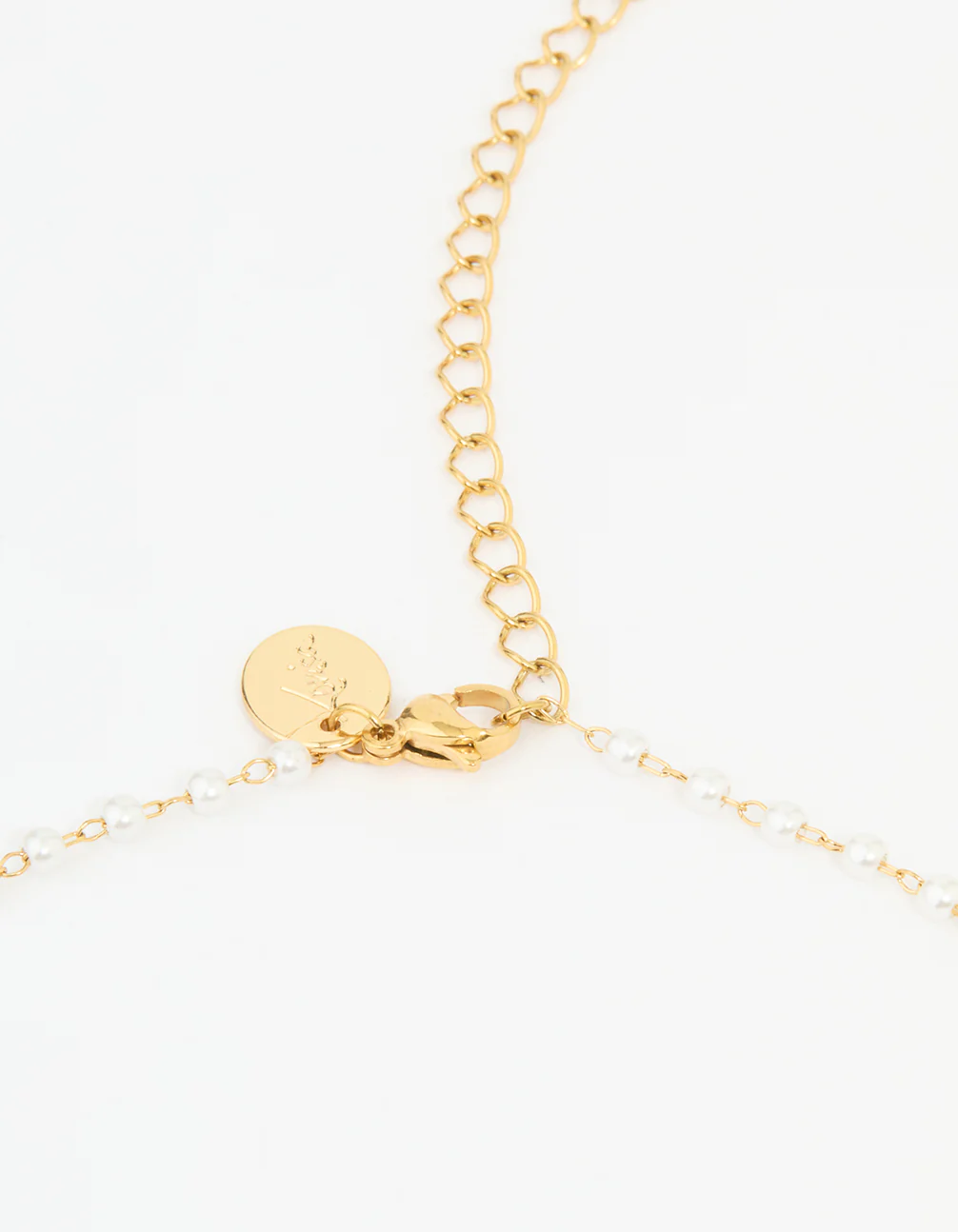 Waterproof Gold Plated Stainless Steel Pearl Waist Chain - Image 3
