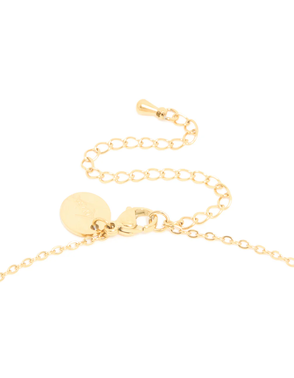 Waterproof Gold Plated Stainless Steel April Cubic Zirconia Birthstone Necklace & Earrings Set - Image 3