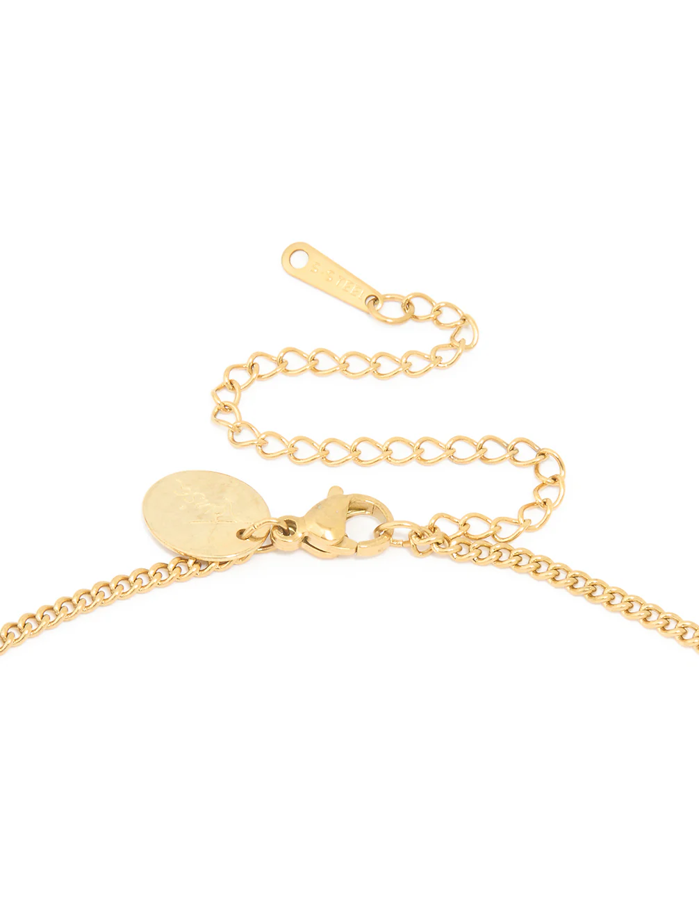 Waterproof Gold Plated Stainless Steel Aries Circle Zodiac Sign Necklace - Image 5