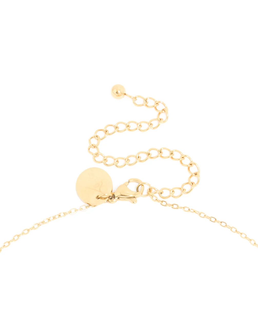 Waterproof Gold Plated Stainless Steel August Birth Flower Poppy Necklace - Image 5