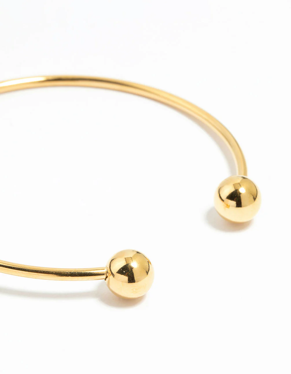 Waterproof Gold Plated Stainless Steel Ball Wrist Cuff - Image 2