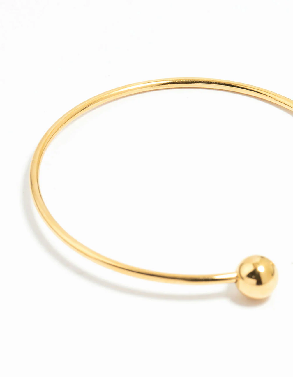 Waterproof Gold Plated Stainless Steel Ball Wrist Cuff - Image 3