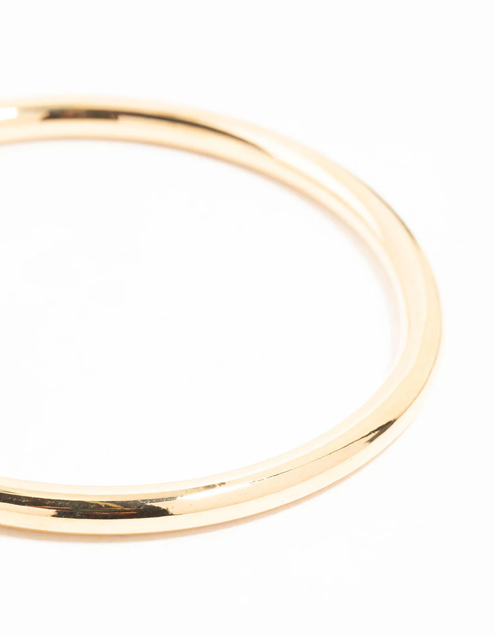 Waterproof Gold Plated Stainless Steel Basic Bangle - Image 2