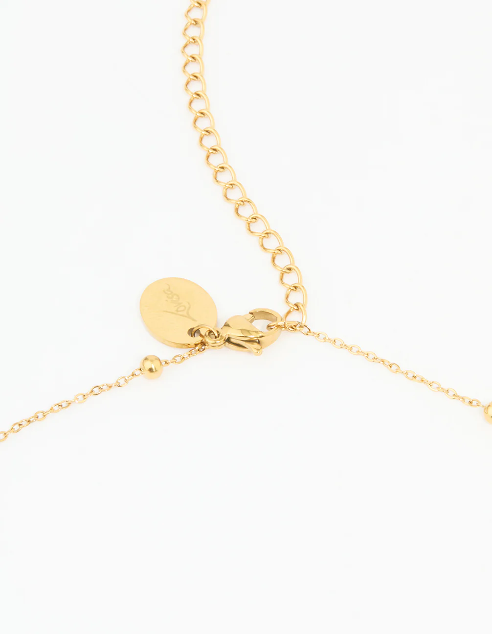 Waterproof Gold Plated Stainless Steel Beaded Waist Chain - Image 3