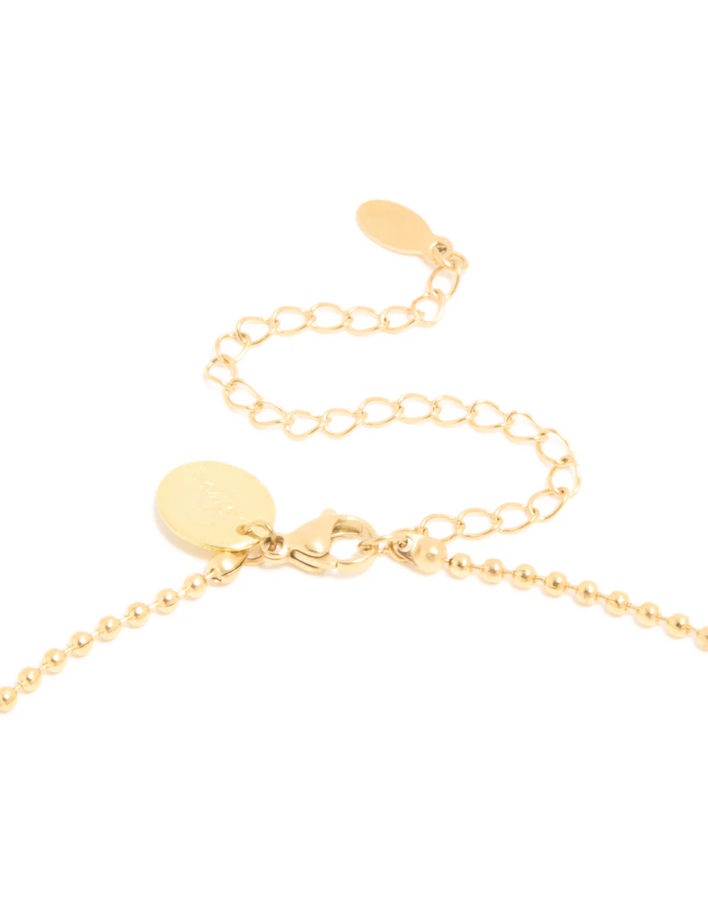 Waterproof Gold Plated Stainless Steel Bezel Tiger's Eye Semi Precious Stone Necklace - Image 5