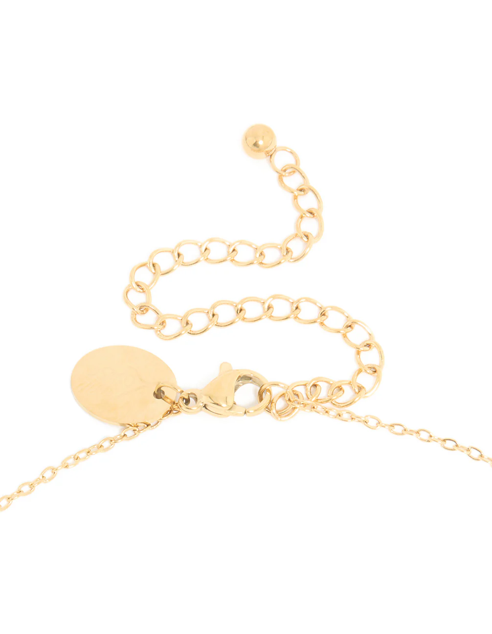 Waterproof Gold Plated Stainless Steel Birth Flower January Carnation Necklace - Image 3