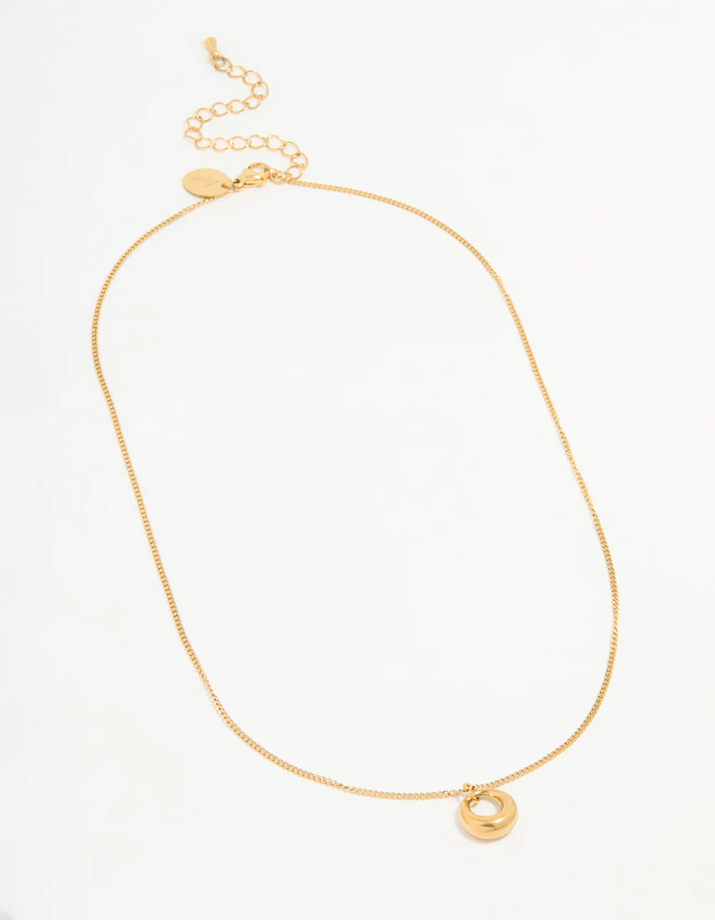 Waterproof Gold Plated Stainless Steel Bold Pendant Necklace - Image 4