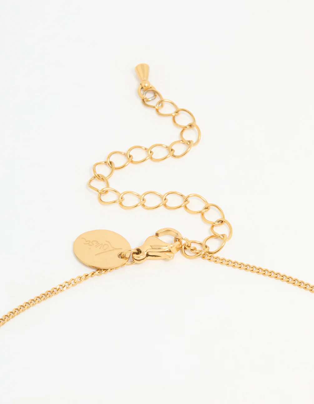 Waterproof Gold Plated Stainless Steel Bold Pendant Necklace - Image 5