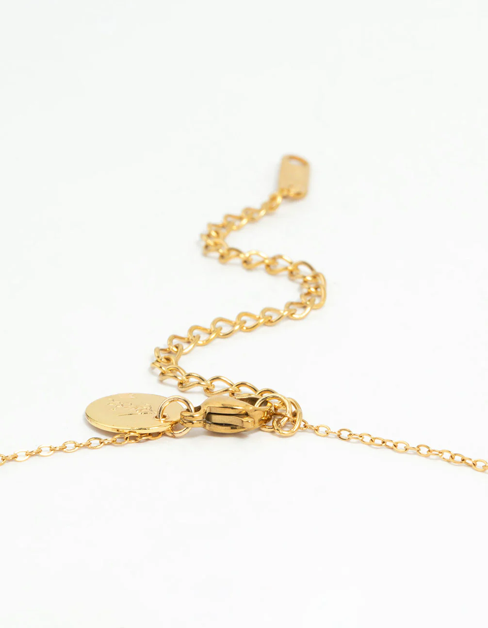 Waterproof Gold Plated Stainless Steel Bow Pendant Necklace - Image 5